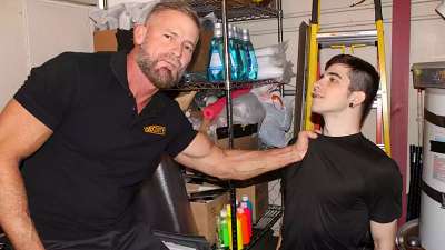 YoungPerps – Harrison Is Caught Having Sex in a Restroom and Plowed by the Officer – Harrison Todd & Greg Dixxon