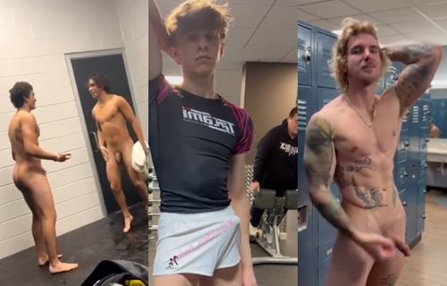 OnlyFans: Compilation of sucking, fucking, and jerking in the gym locker room